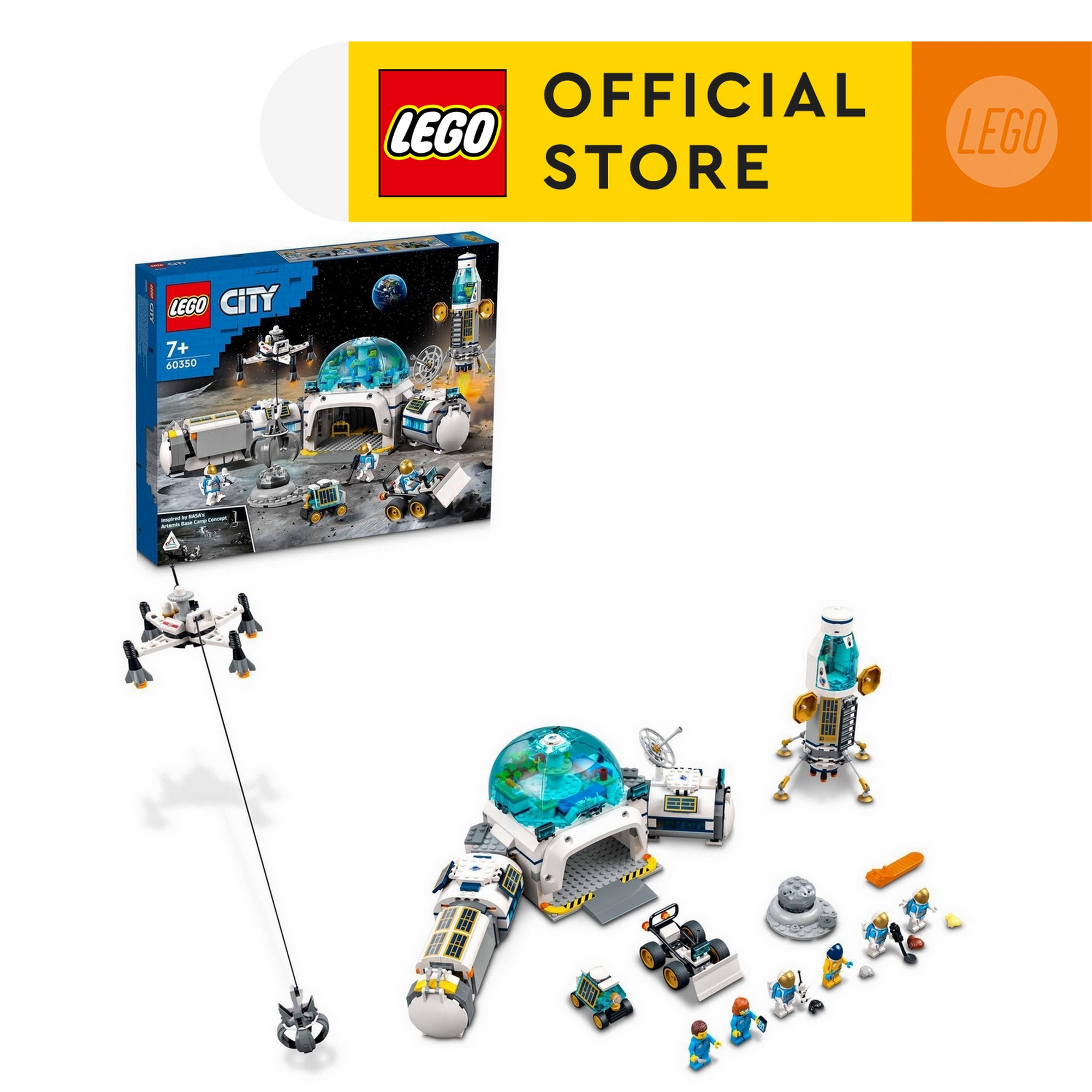 LEGO City 60350 Trụ Sở Nghiên Cứu NASA Mặt Trăng (786 chi tiết)