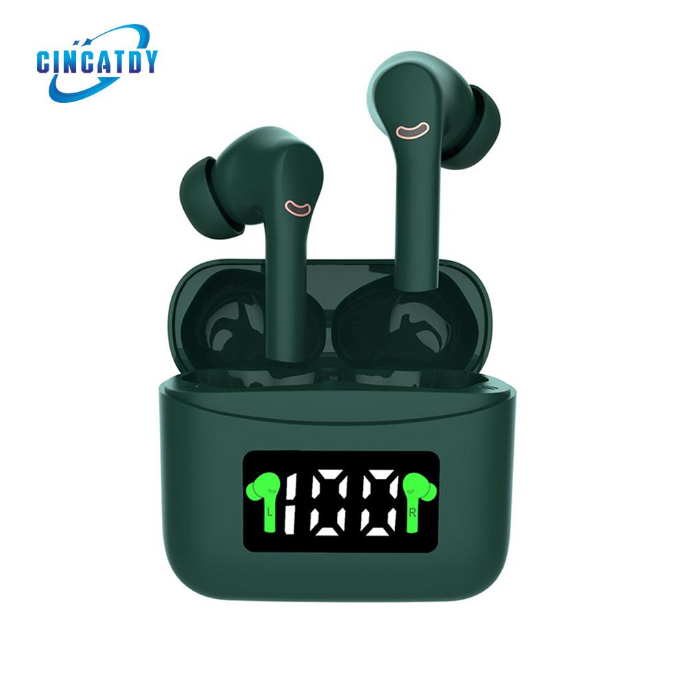 CINCATDY Tai Nghe Gaming True Wireless Earbuds Headphone Bluetooth V5.0 Phiên Bản Nâng Cấp Headset Dock Sạc có Led Báo Pin Kép J5 ANC