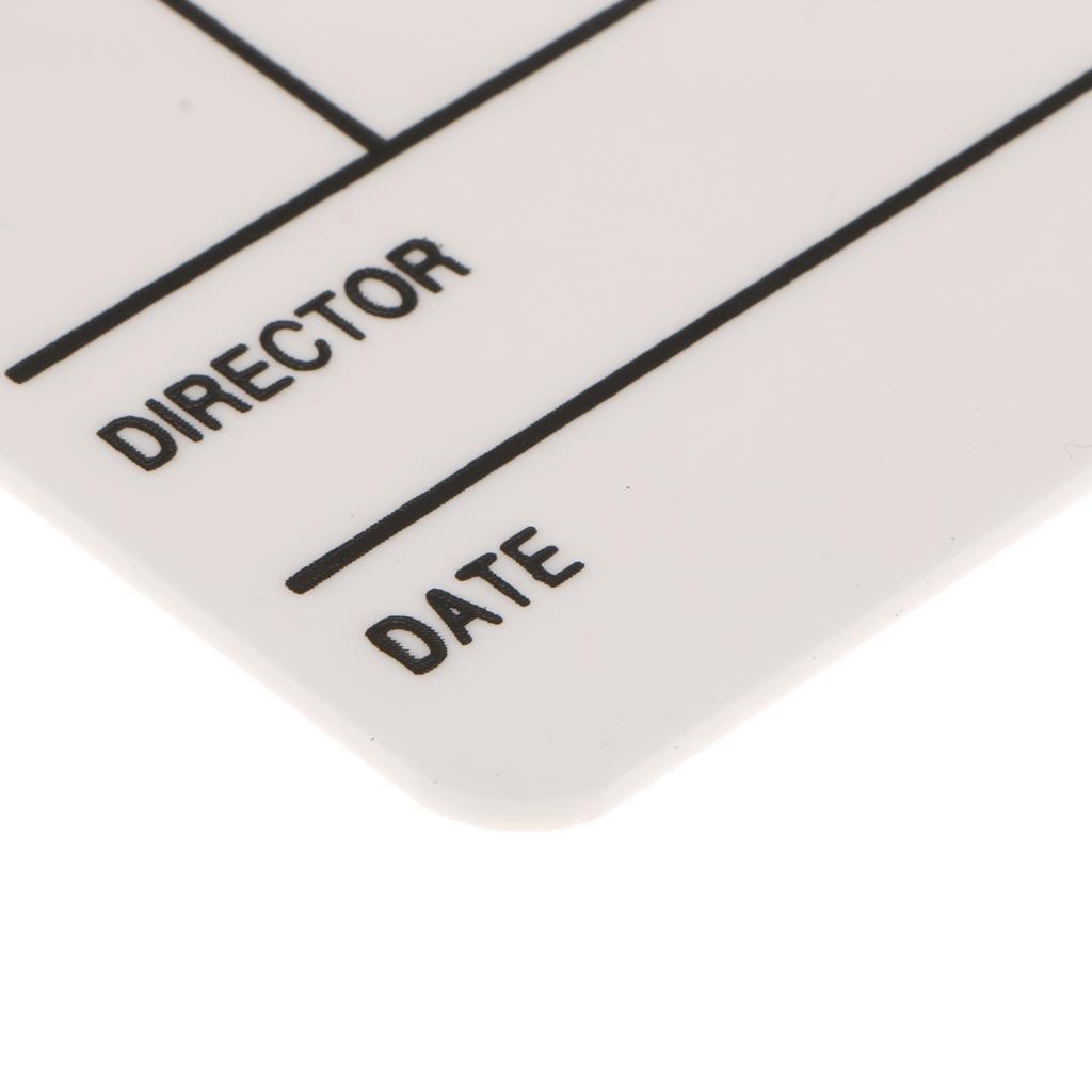 Movie Props Clapper  Microfilm Making Clapboard with Wooden Slate