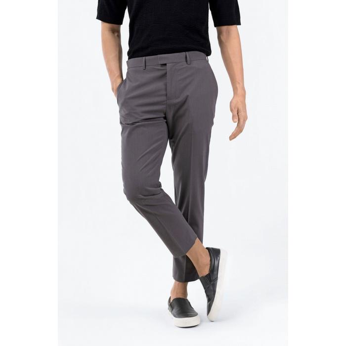 QUẦN VẢI NAM TEXTURE FORM SLIM CROP - 10F22PFO007 | LASTORE MENSWEAR