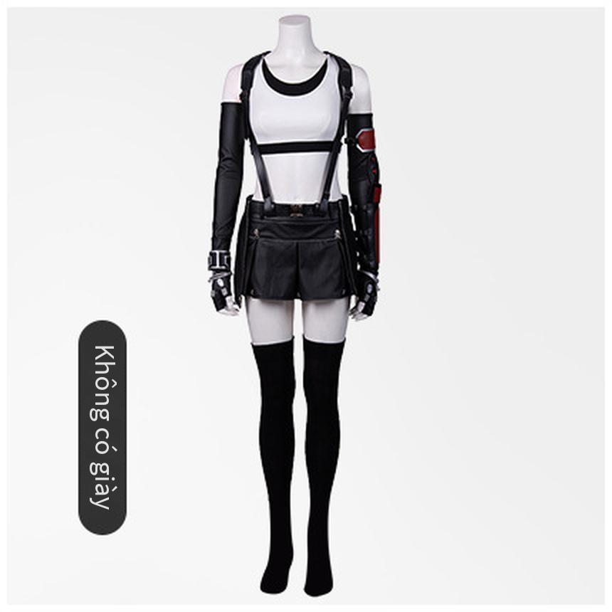Phong cách mới nhất Manzhixiu Final Fantasy 7 phiên bản làm lại của Tifa cos phù hợp với trò chơi Advent Son trọn bộ quần áo cosplay nữ
