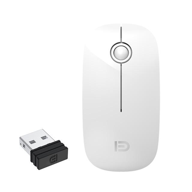 Wireless Bluetooth PC Mute Mouse Ultra-thin Ergonomic 2.4Ghz USB Optical For Notebook