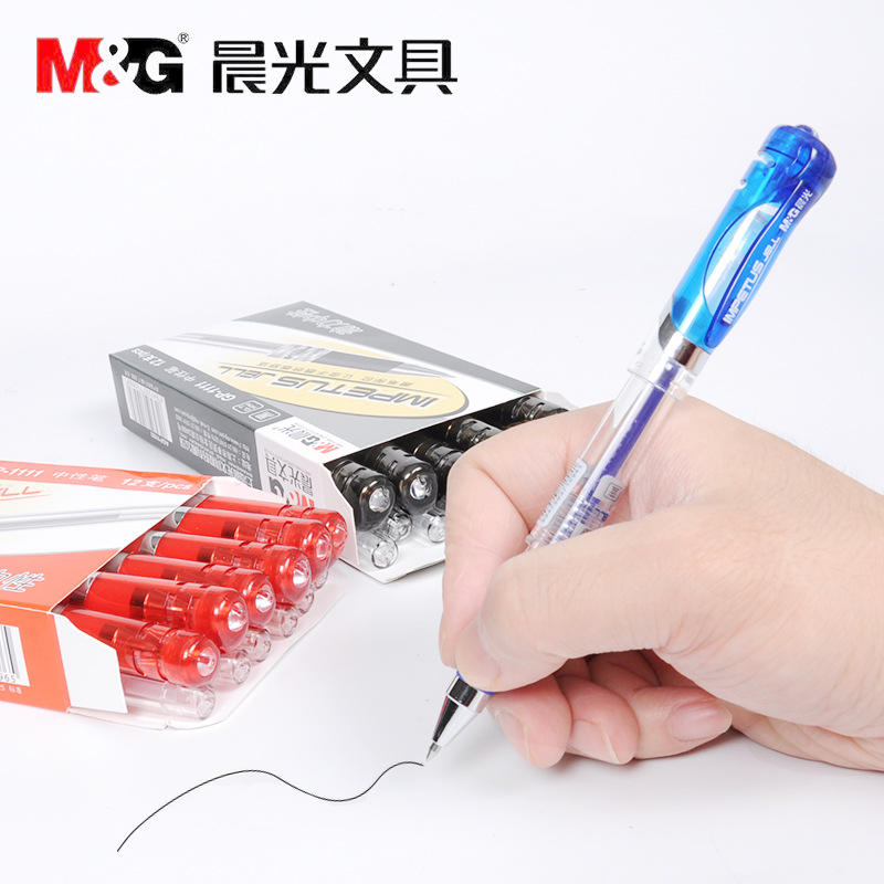 Bút gel nước M&amp;G GP1111 ngòi 0.7mm NHT Books luyện viết tiếng Trung Nhật Hàn