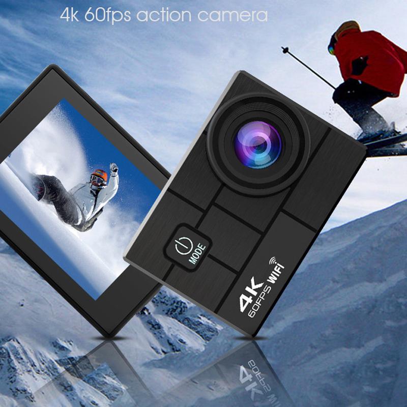 AT-Q44CR Action Camera Ultra HD 4K 30fps WiFi 2.0" Underwater Waterproof Helmet Video Recording DVR Sport Cam With Telecontrol