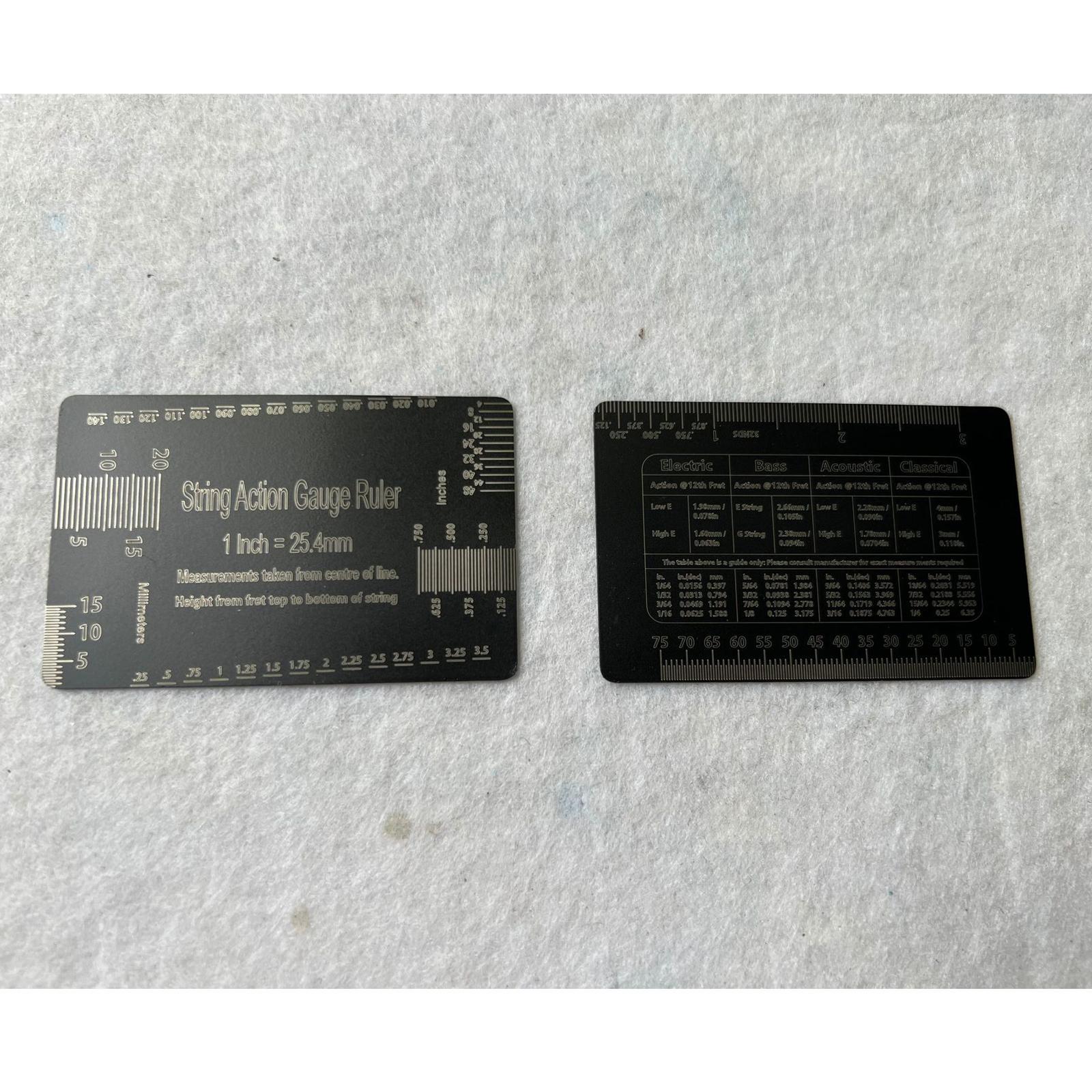 String Action Gauge Ruler String Ruler for Electric Bass and Acoustic Guitar