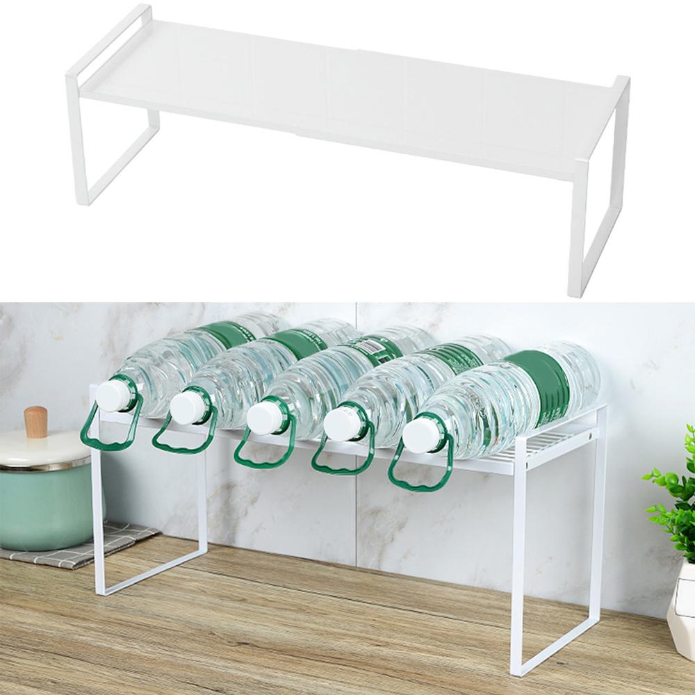 Expandable Cabinet Shelf Organizer Storage Rack Space Riser for Kitchen Bathroom Pantry Spice Cupboard Countertop Desk Home Office Dish Cup Bottle Pot