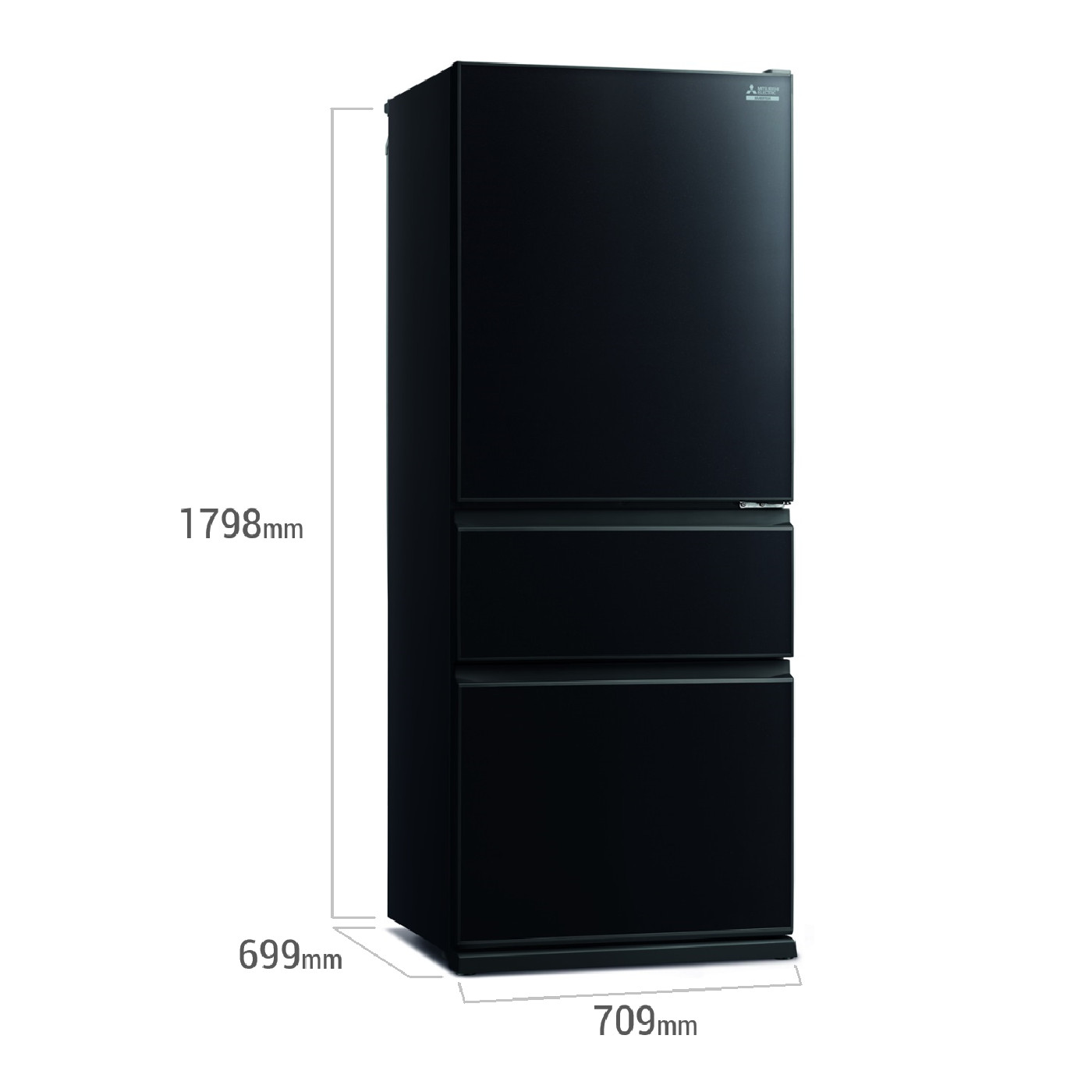 Tủ lạnh Mitsubishi Inverter 450 lít MR-CGX56EP-GBK-V - Hàng chính hãng