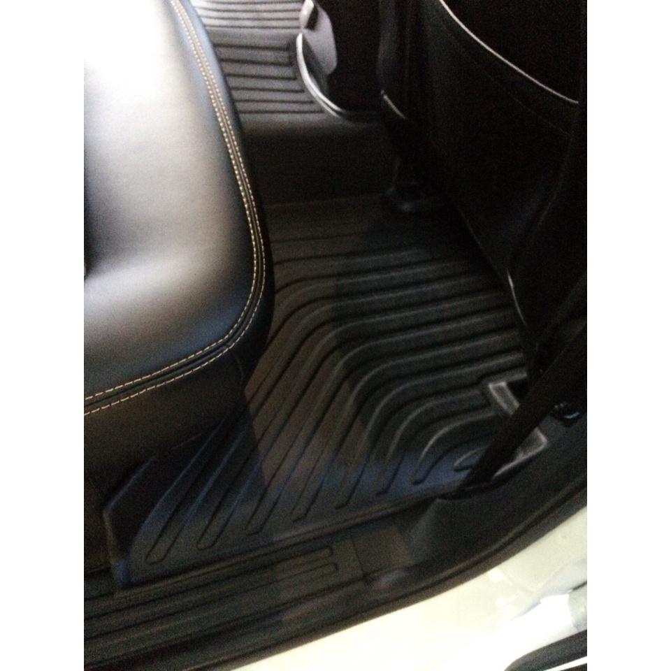 Thảm lót sàn xe ô tô Ford Ranger 2012- 2021 Nhãn hiệu Macsim chất liệu nhựa TPE cao cấp màu đen