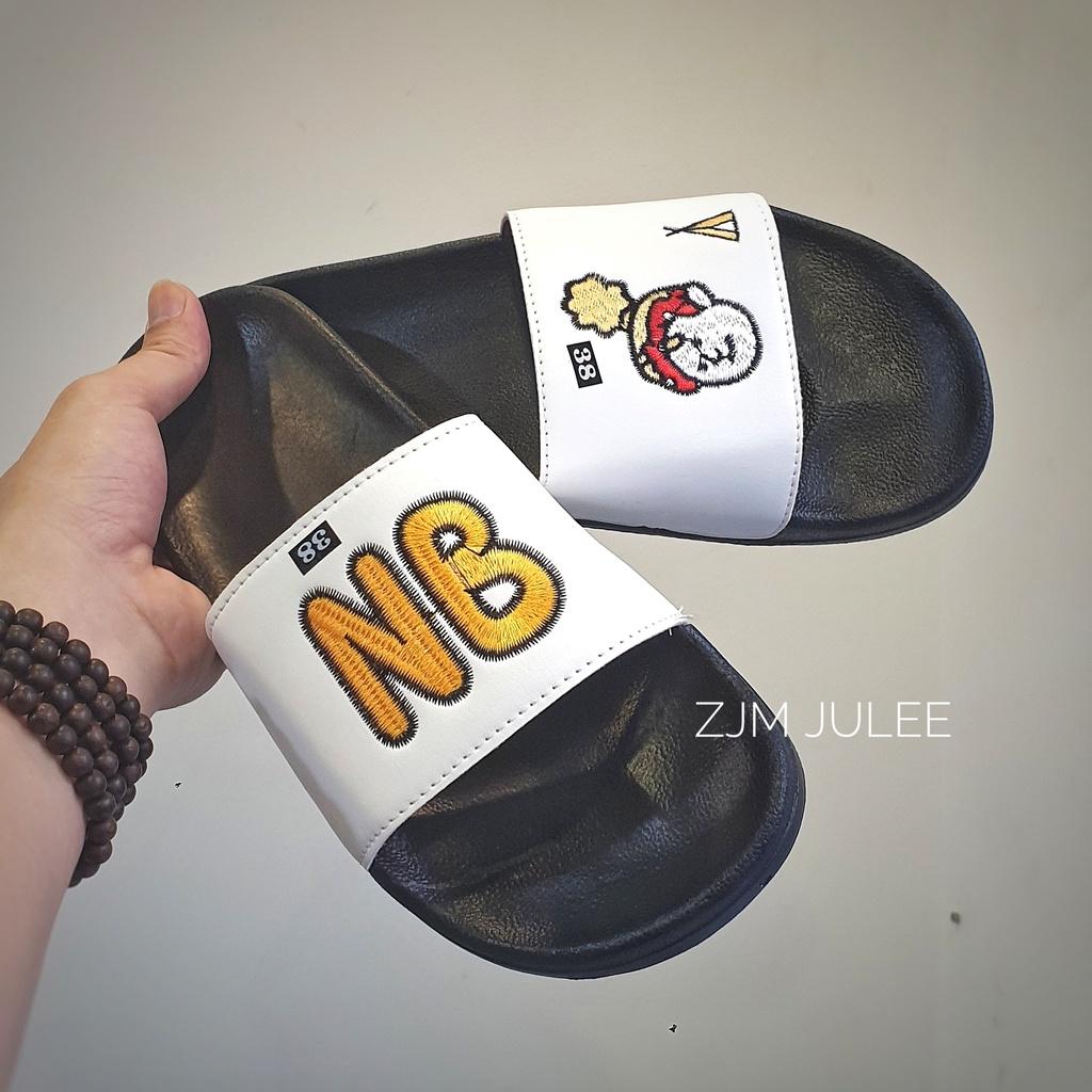 Dép quai ngang nam nữ quai da chống nước chuẩn Cao cấp - Đủ bộ nhé