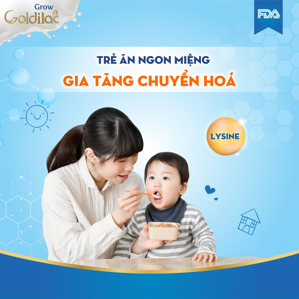 Sữa non Tổ yến Goldilac Grow hộp 168g x 12 gói - Sữa dinh dưỡng cho bé từ 0-10 tuổi, hỗ trợ tiêu hóa, tăng cân, tăng sức đề kháng giảm biếng ăn chậm lớn