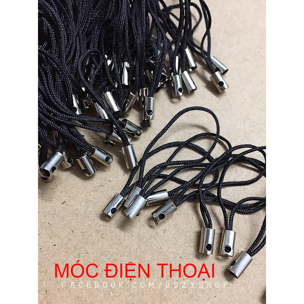 Móc điện thoại kèm khoen tròn nguyên liệu thủ công, phụ liệu handmade