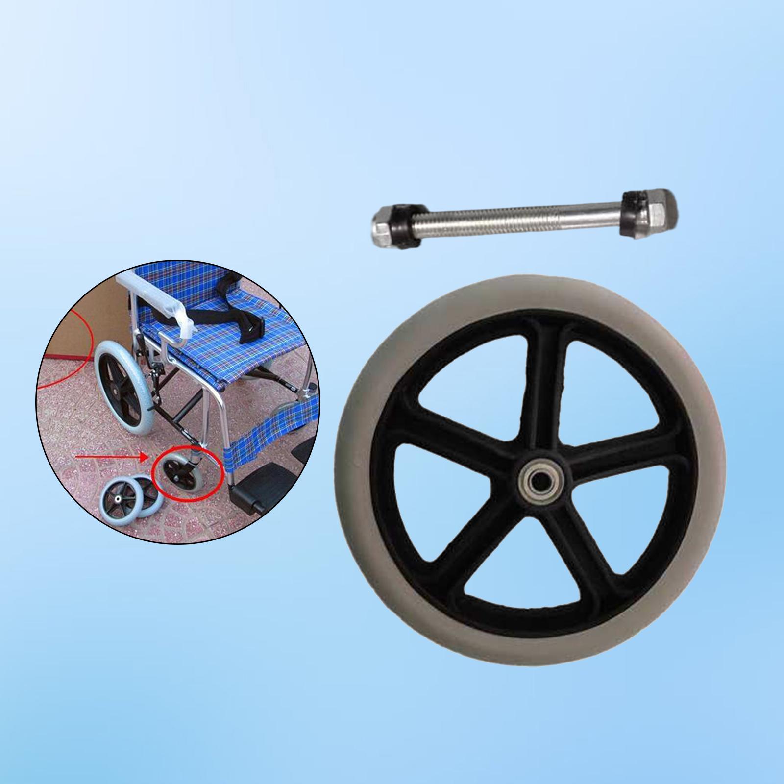 Wheelchair Front Wheels Replacement PVC for Manual Wheelchairs