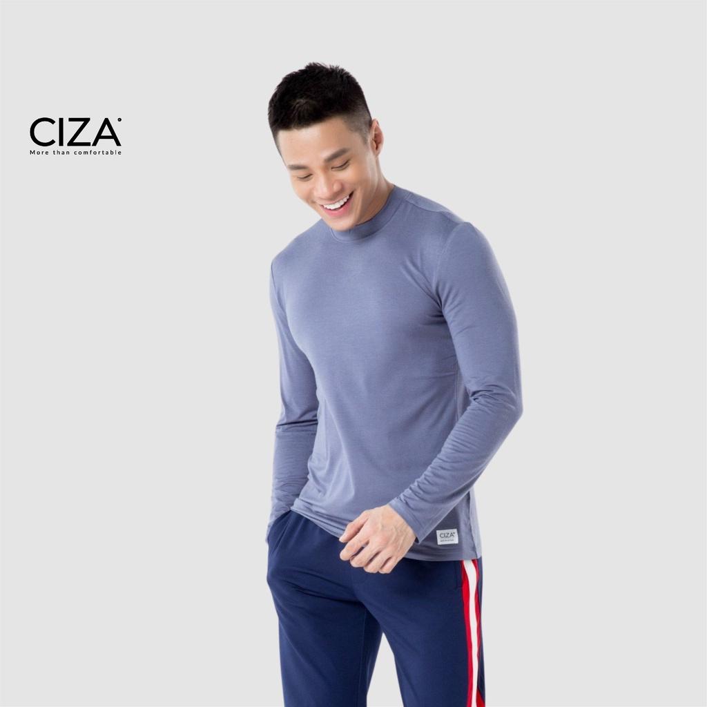 Áo giữ nhiệt body nam CIZA cao cấp thể thao vải heattech cổ tròn giữ ấm công nghệ Nhật Bản size S M L XL ATNS18