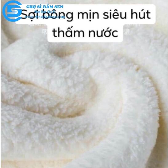 Khăn lau Tóc thần thánh – Khăn quấn đầu làm khô tóc mềm mịn G76-KhanLauToc