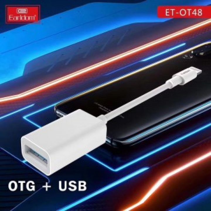 Jack Chuyển Đổi OTG + USB Earldom ETOT48 Tiêu Chuân