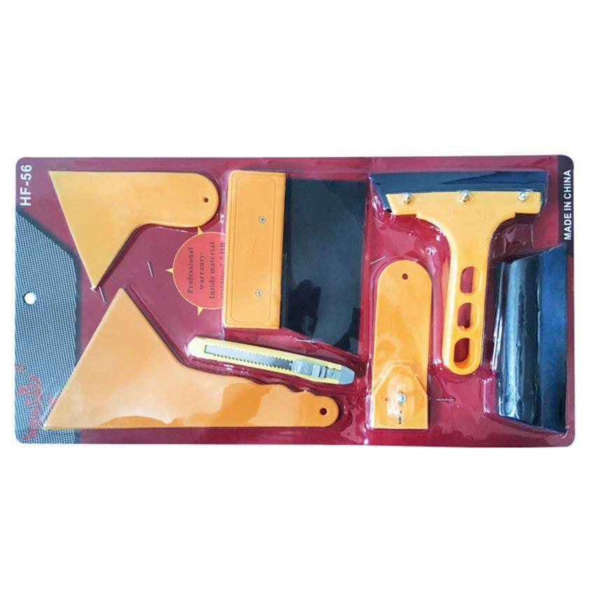 Bộ dụng cụ dán phim cách nhiệt, dán decal ô tô 7 món - dụng cụ cạo, tháo decal, phim cách nhiệt