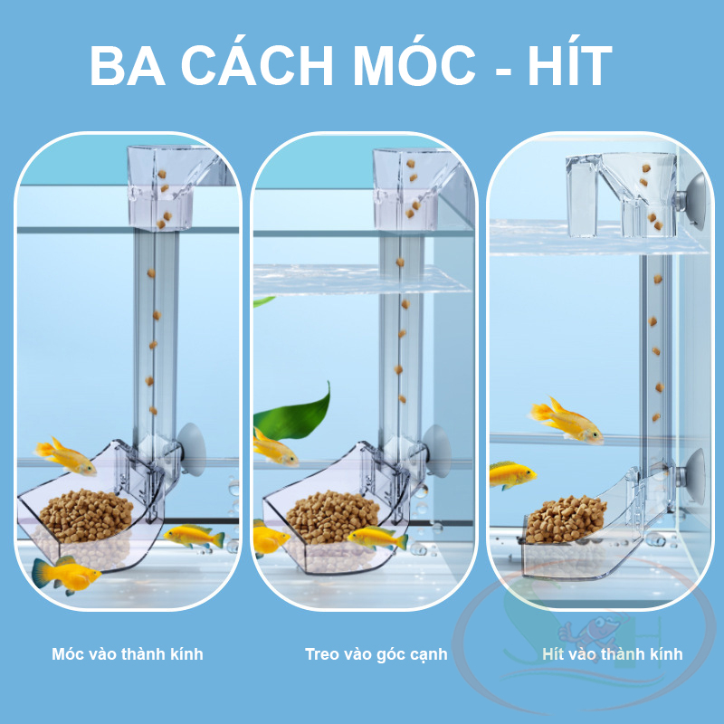 Bộ ống chén Jeneca Feeder hít móc thành hồ dẫn thức ăn cho cá tép cảnh