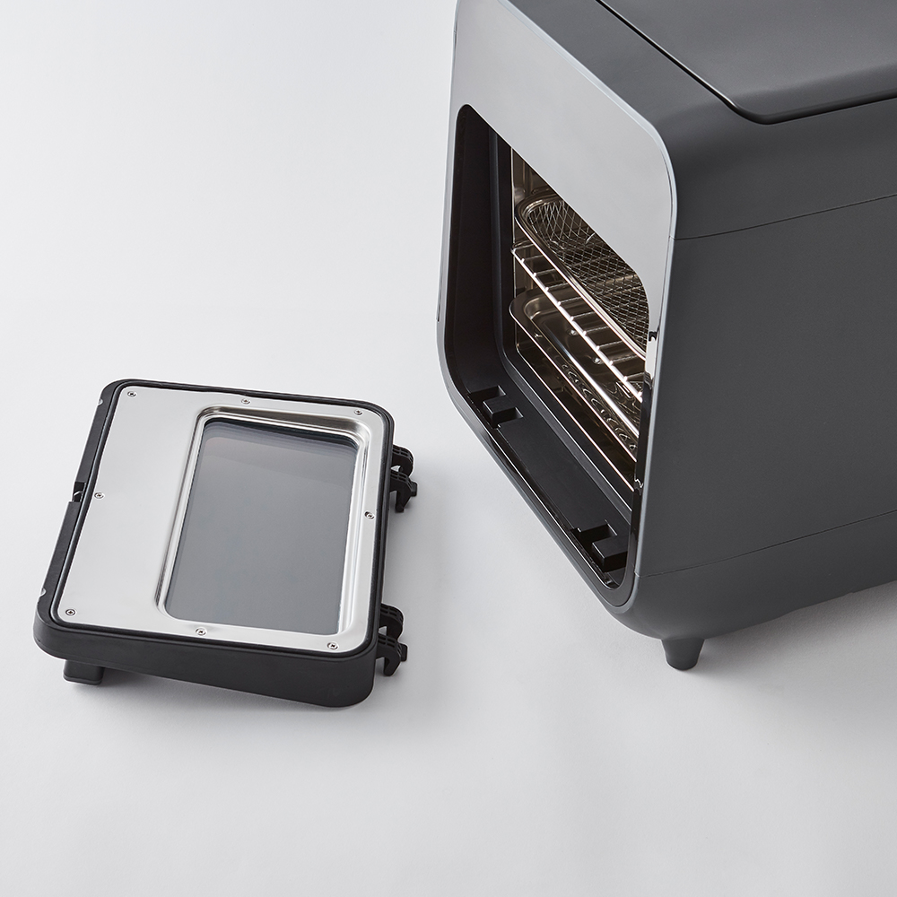 Lò nướng chân không kết hợp chức năng hấp Lock&Lock EJF693GRY Steam Air Fryer Oven - Hàng chính hãng