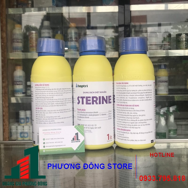 Dung dịch diệt khuẩn Sterine _ chai 1 lít