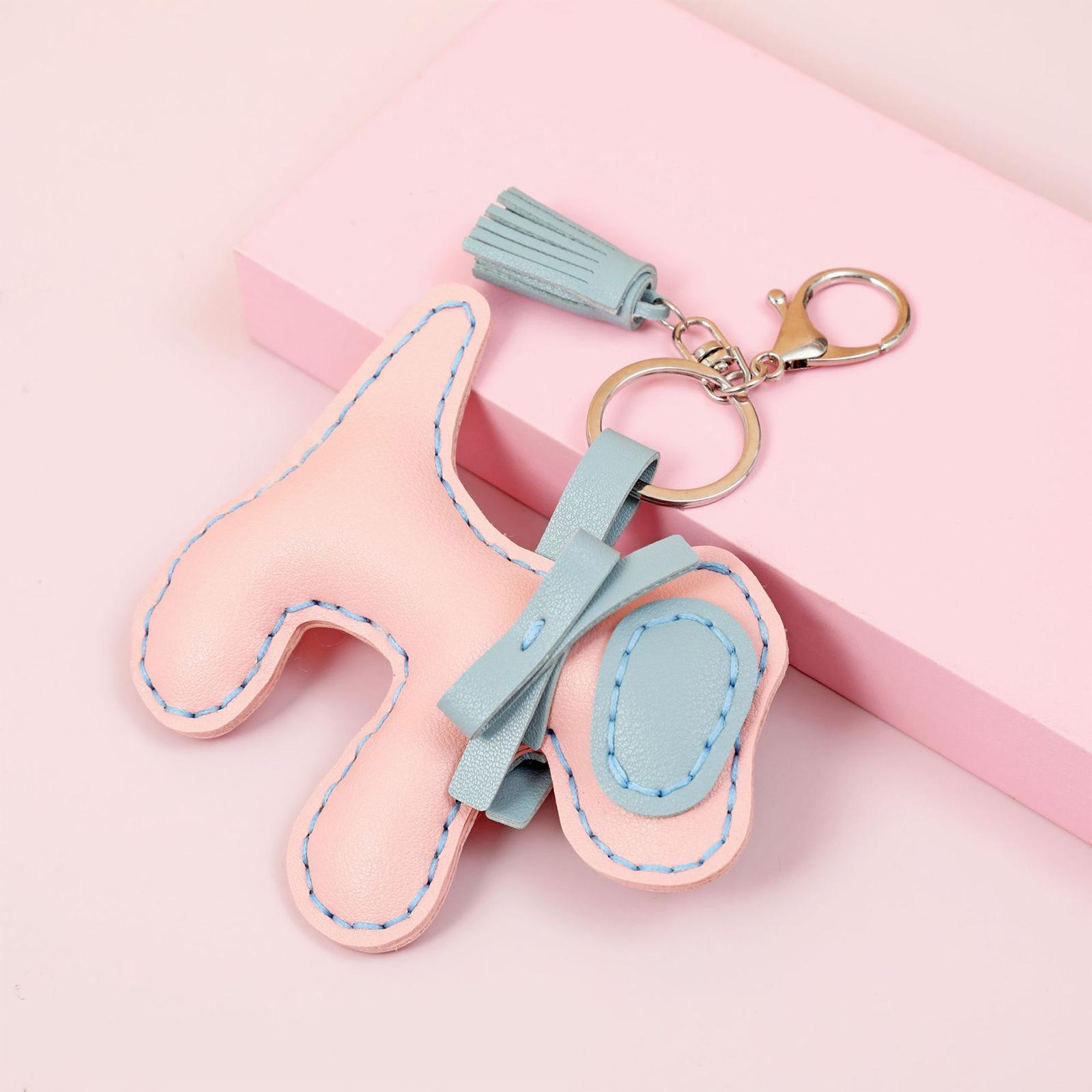 DIY Keychain Kit Sewing Kit PU Leather Kids Handmade Sewing Toys Animal