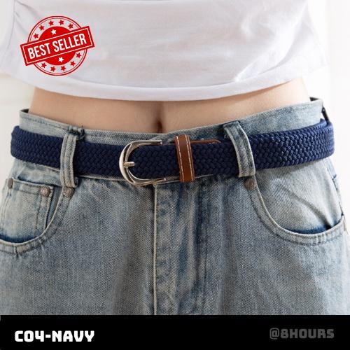 Thắt lưng vải dù co giãn bản nhỏ 2.5cm KC24 88k
