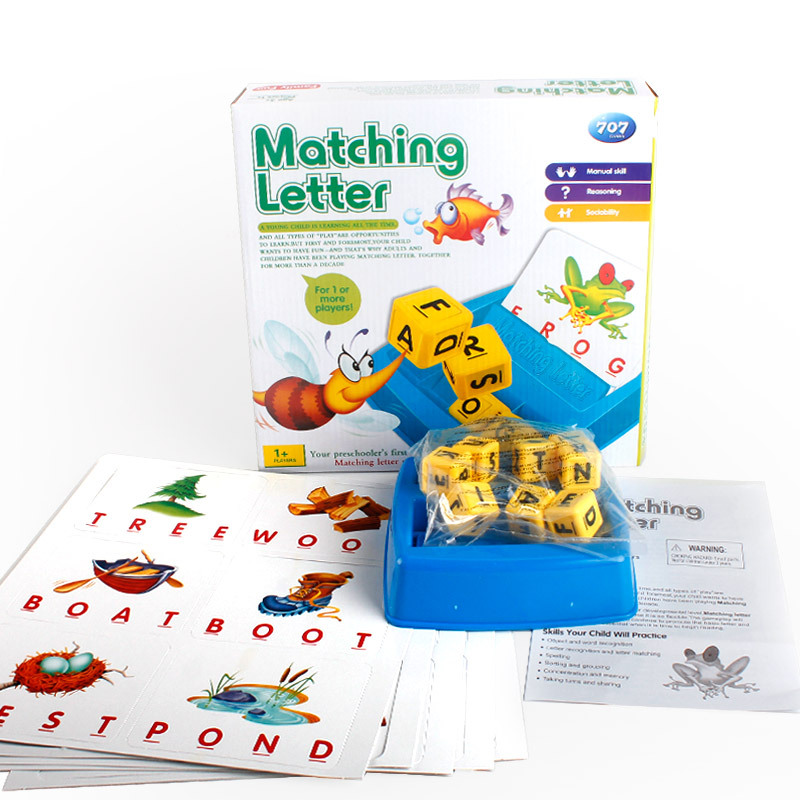 Trò Chơi Học Ghép Chữ Tiếng Anh Matching Letter Game HB1005 dành cho trẻ em, Ghép Chữ Với Hình Ảnh