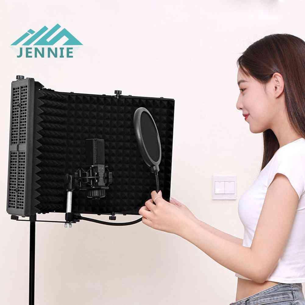 Set 5 Tấm Chắn Cách Âm Chống Ồn Có Thể Gấp Gọn Cho Micro