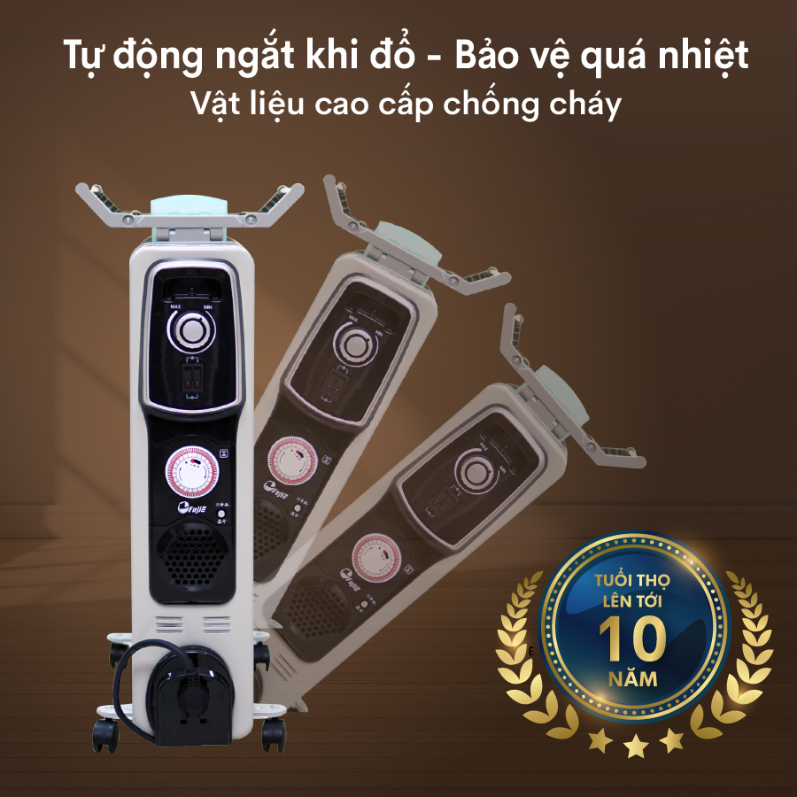 Máy Sưởi Dầu FujiE OFR4613 - Hàng chính hãng