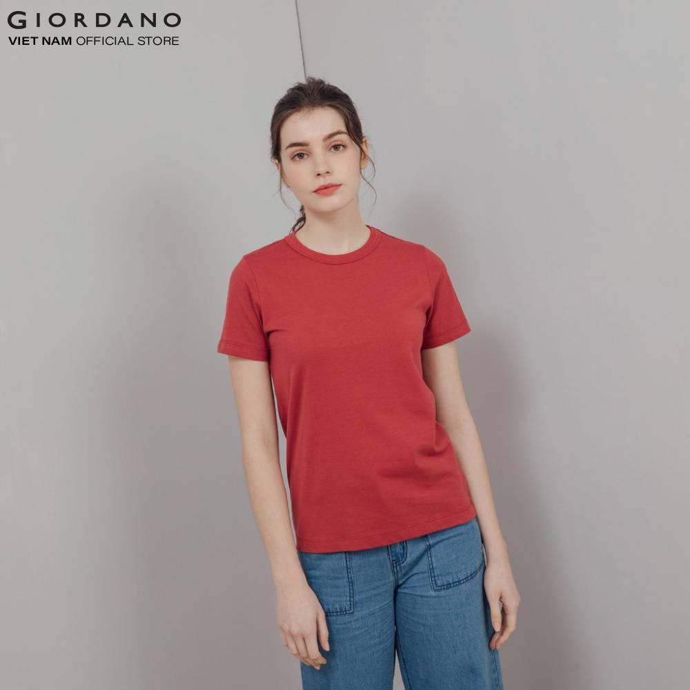 Áo Thun Cổ Tròn Nữ Giordano C-neck Tee 05329329