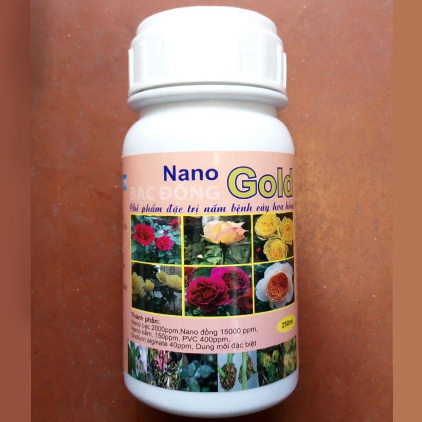 Nano gold bạc đồng - chế phẩm nấm bệnh cho hoa hồng, phong lan...