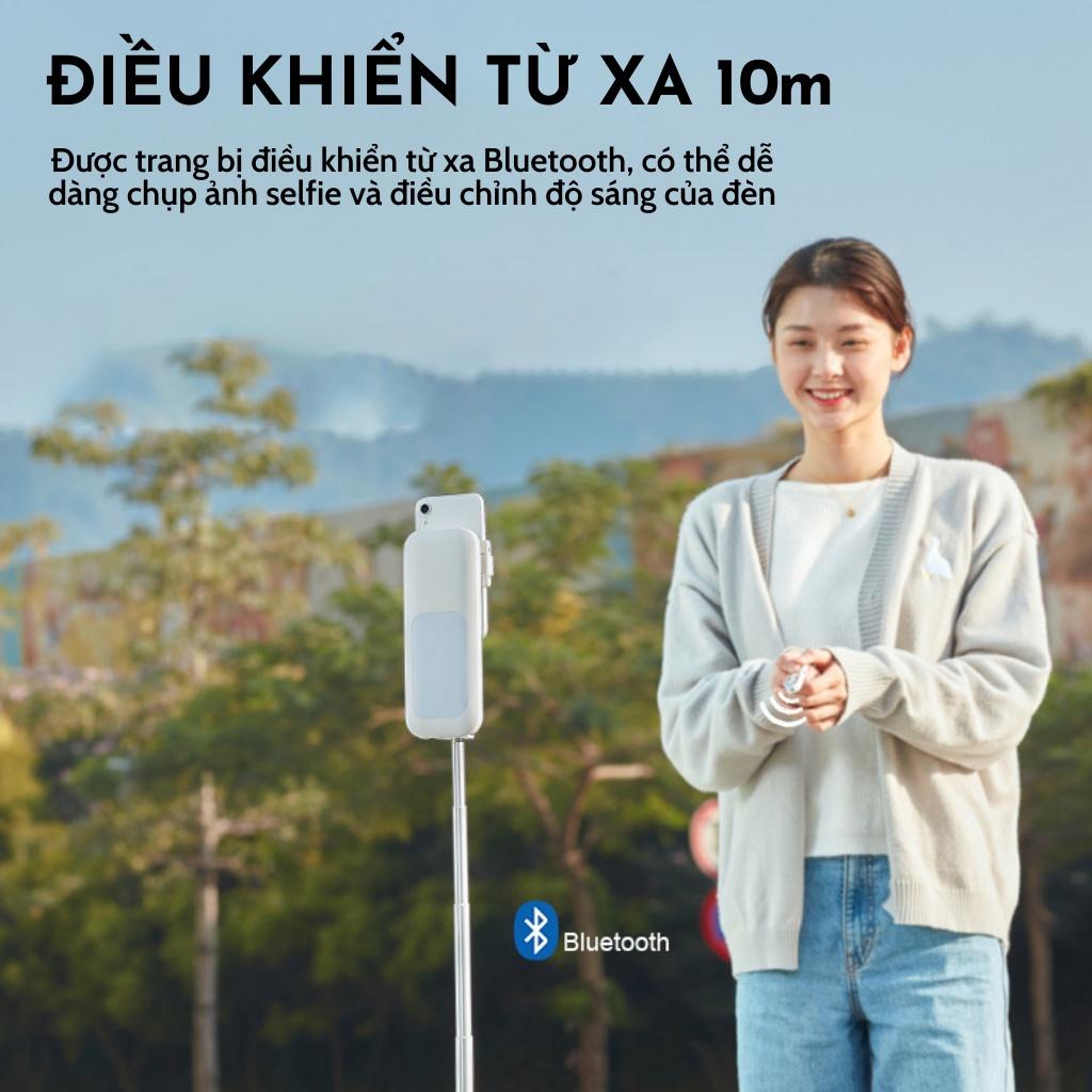 Đèn Livestream gập gọn thông minh Selfie Stand Box có remote chụp ảnh từ xa xoay gập 360 độ