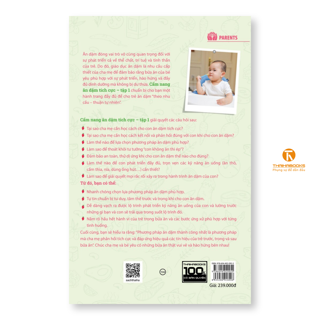 Sách - Cẩm nang ăn dặm tích cực – Tập 1 - Thái Hà Books
