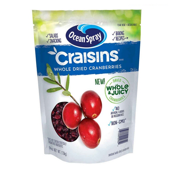 Nam Việt Quất Sấy Khô Ocean Spray Craisins 1,8Kg Nhập Khẩu Mỹ