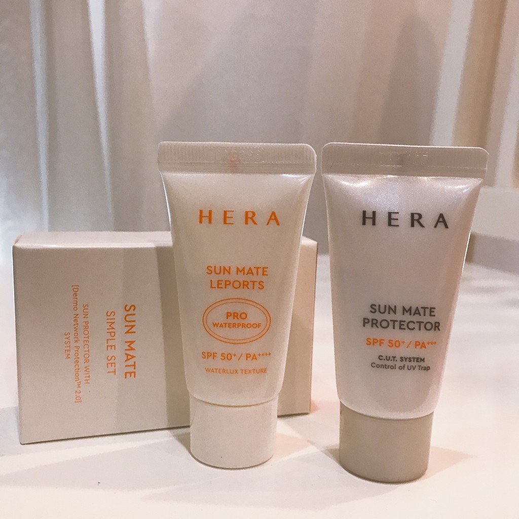 Bộ Kit Kem Chống Nắng Hera Sun Mate Simple Set SPF50+ PA+++