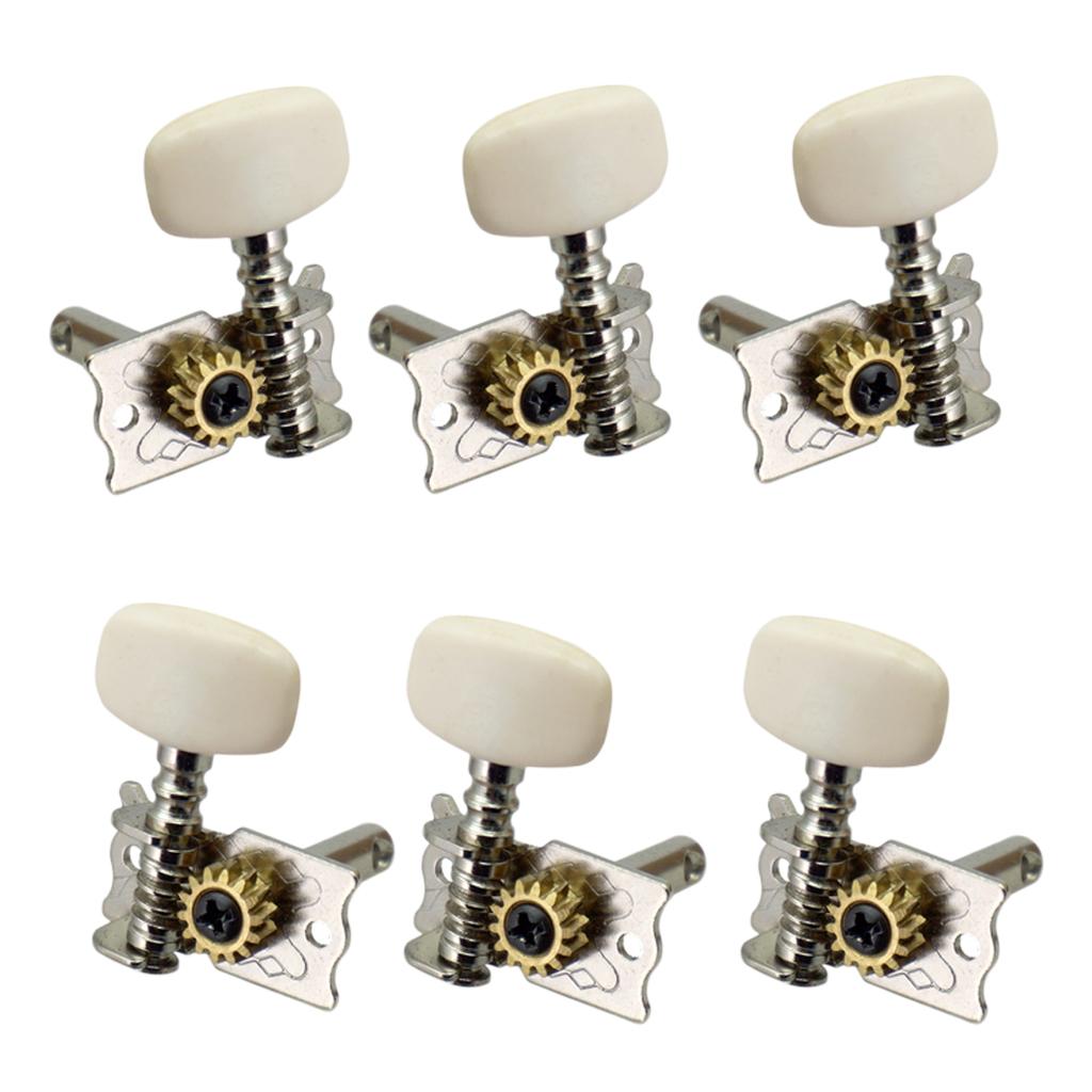 Set of 6 Open Gear Acoustic Classical Guitar Tuning Pegs Keys Machine Heads