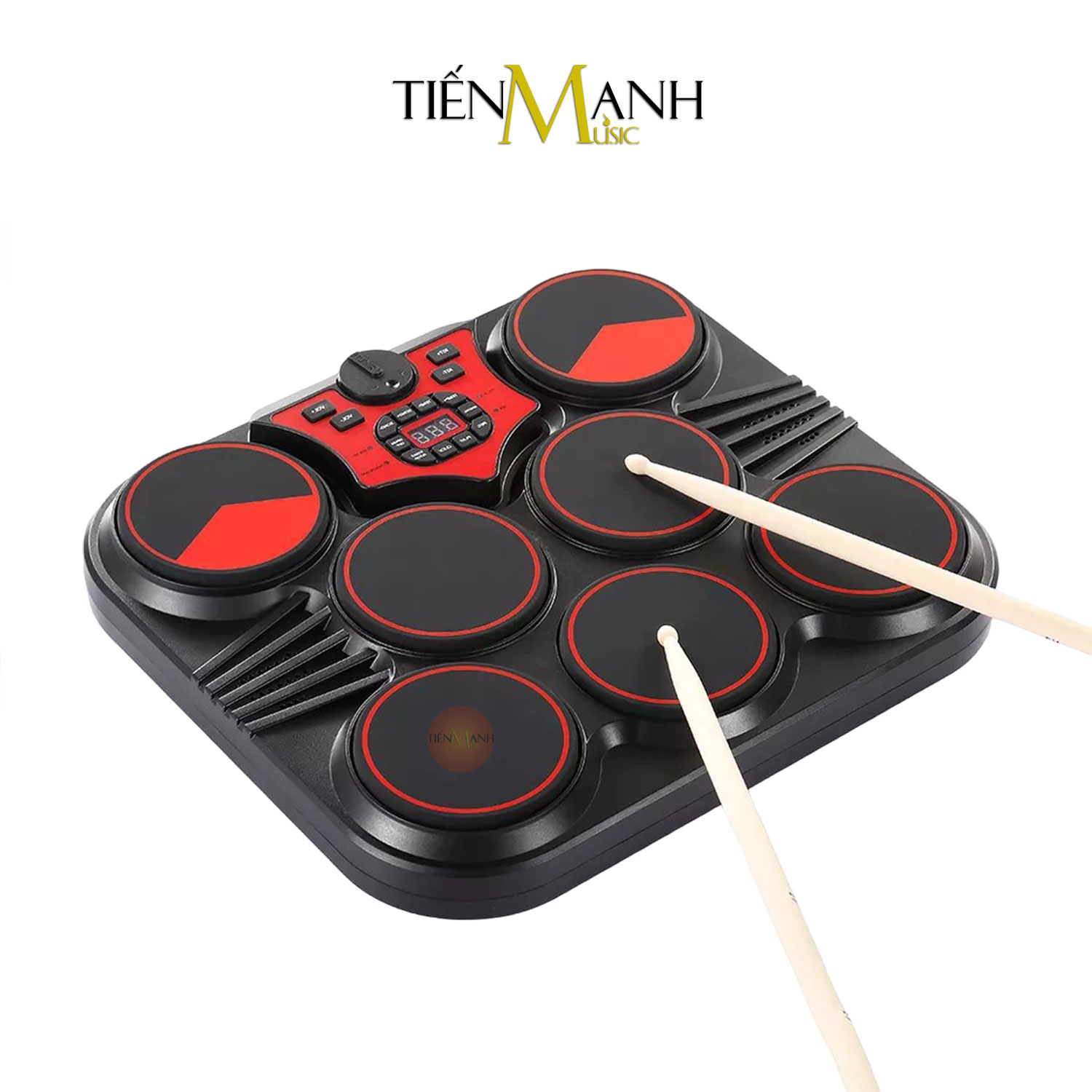 Bộ Trống Điện Tử 7 Mặt Wersi R7113 - 7 Pad Electronic Digital Drum Kit Hàng Chính Hãng - Kèm Móng Gẩy DreaMaker