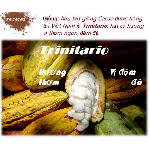 Bột Cacao Hữu Cơ Nguyên Chất KA CACAO - Không đường - Hương vị sôcola tự nhiên, đậm đà - Không hương liệu, phụ gia