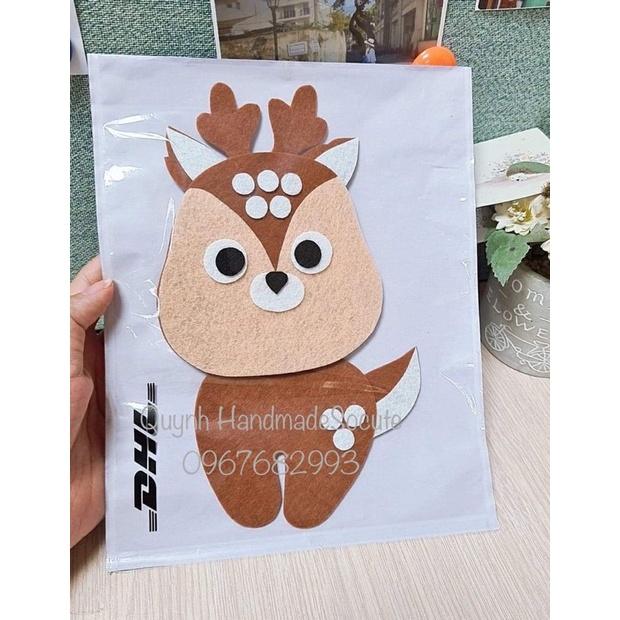 Bộ hình cắt sẵn con thú may tay