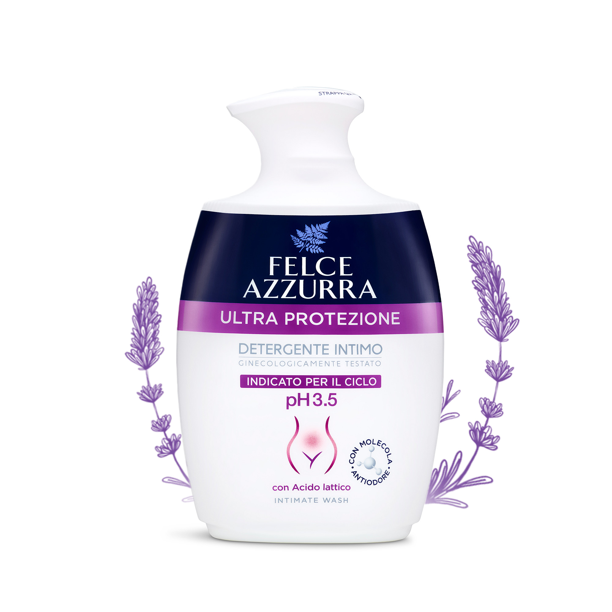 Dung dịch vệ sinh phụ nữ hương nước hoa Felce Azzurra xuất xứ Ý 250ml, dùng cho ngày đèn đỏ độ pH3.5