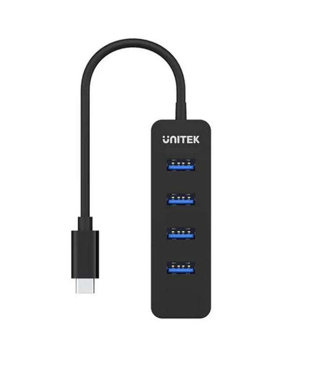 Hub USB Type C ra 04 cổng USB 3.0 và 01 cổng nguồn Type C 5V-2A Unitek H1117B - HÀNG CHÍNH HÃNG