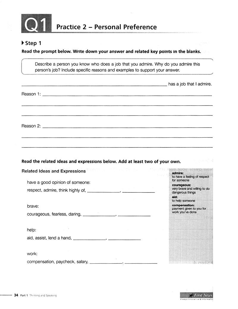 Developing Skills For The Toefl IBT - Speaking