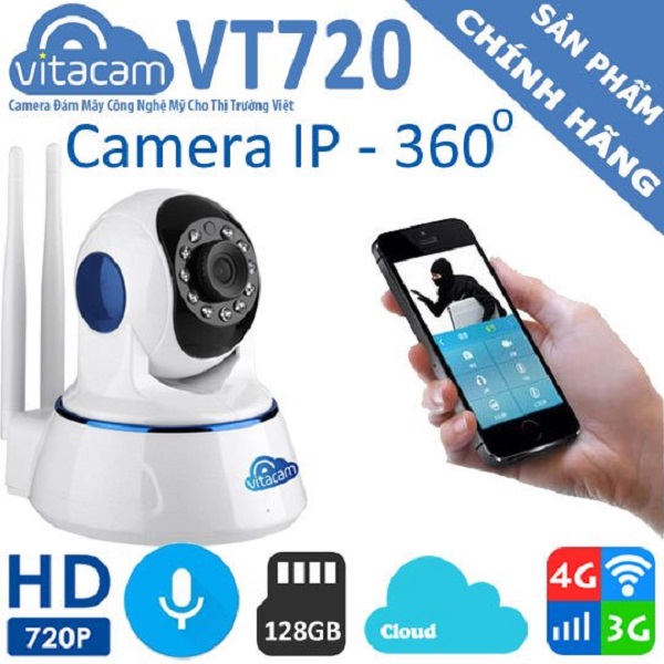 Camera IP Wifi thông minh cao cấp Vitacam chính hãng