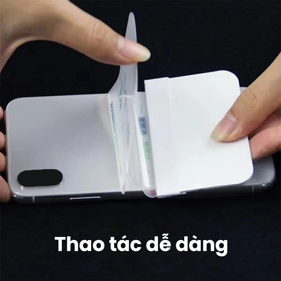 Miếng dán PPF chống vân tay mặt sau và viền cạnh chống trầy xướt cho iPhone - Full dòng máy