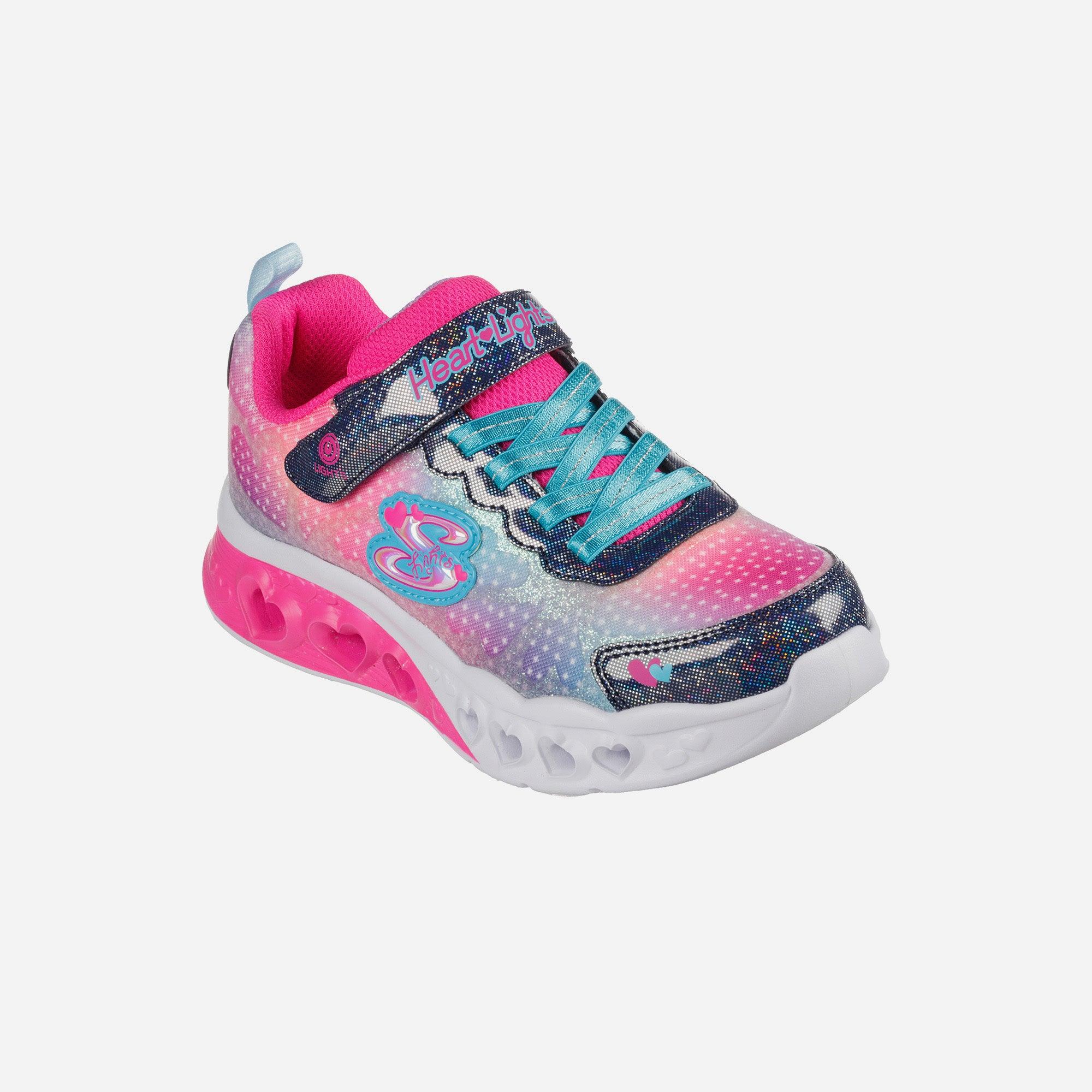 Giày sneaker bé gái Skechers Flutter Heart Lights - 302315L-NVMT