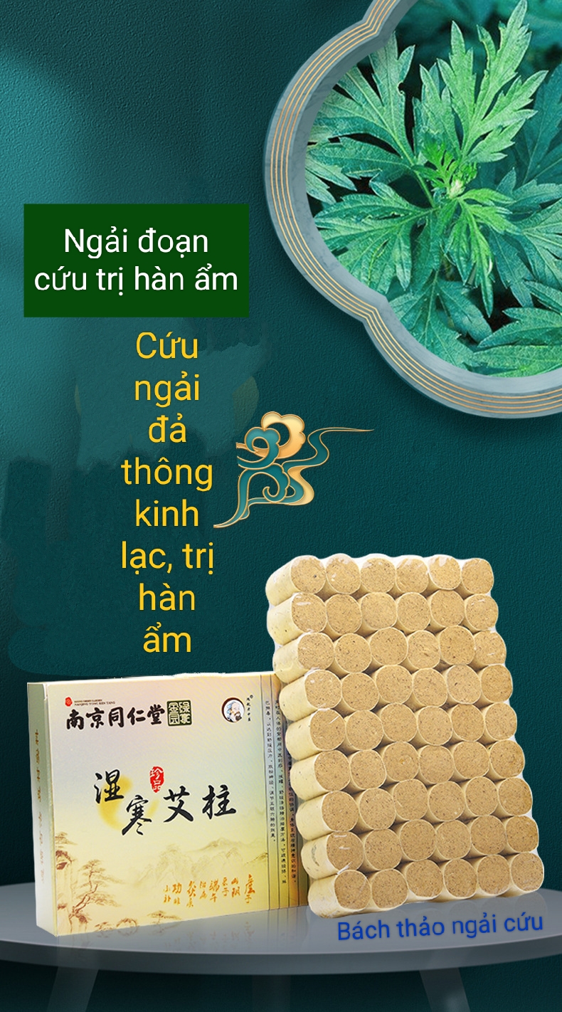 Con Lăn Ngải Ngọc Bích Dùng Cho Mặt và Body, Con Lăn Ngải Cứu Mát Xa Thư Giãn Spa Dưỡng Sinh