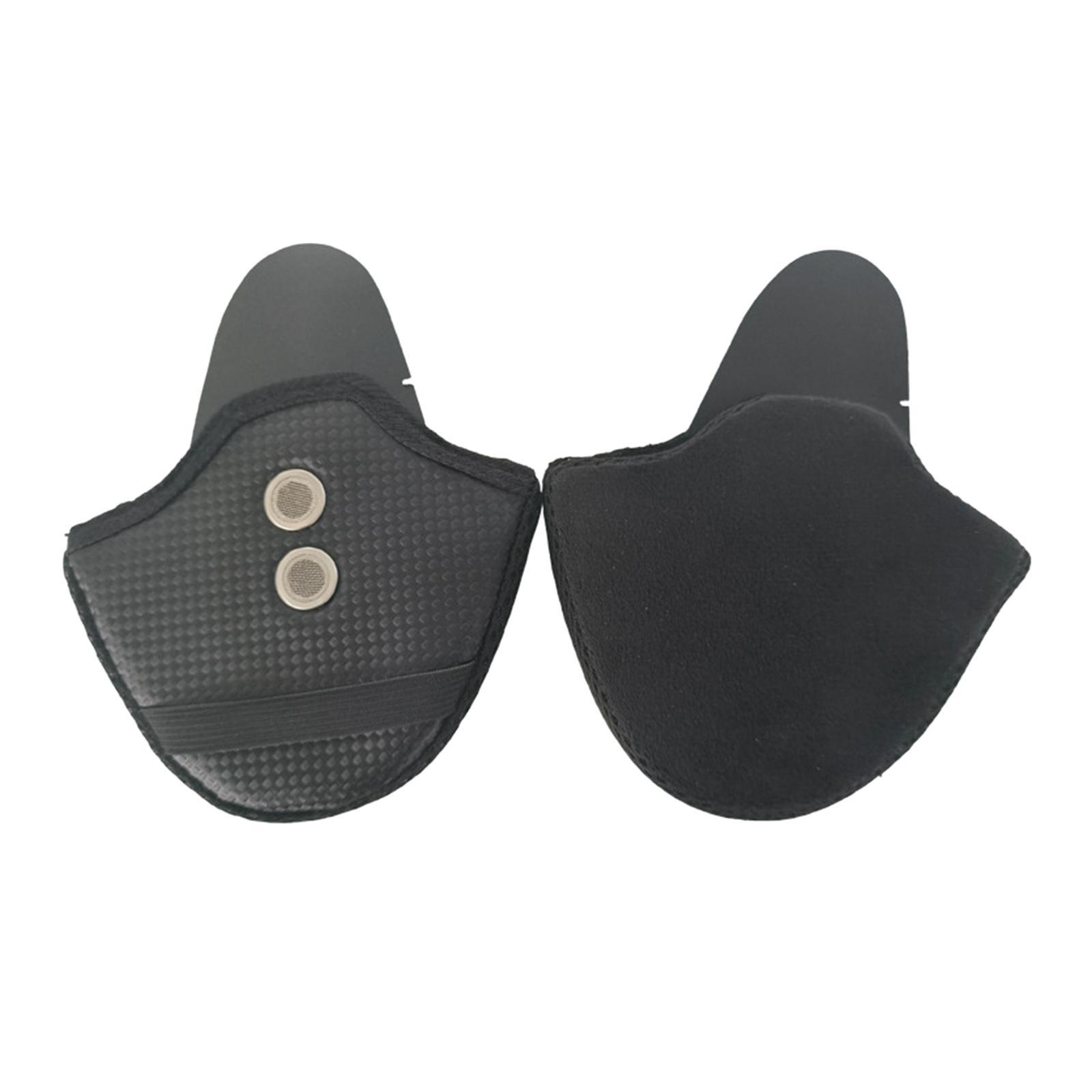 2x PU Leather Earmuffs Wind noise blocks Half Detachable Winter Ear Warmers Ear Protective Cover Ear Bezel Easy Installation