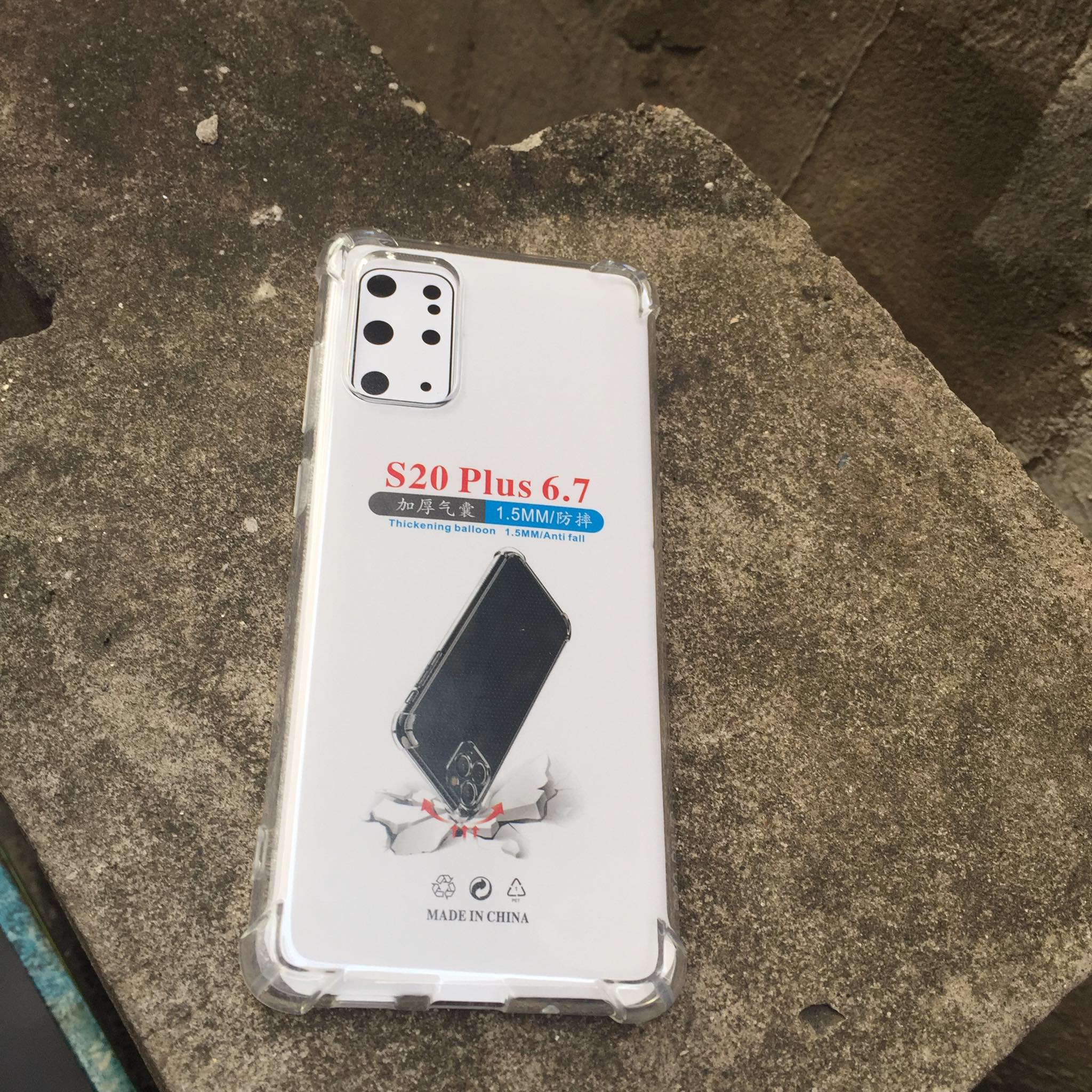 Ốp lưng silicon cho Samsung Galaxy S20 Plus - chống sốc gờ cao 4 góc trong suốt