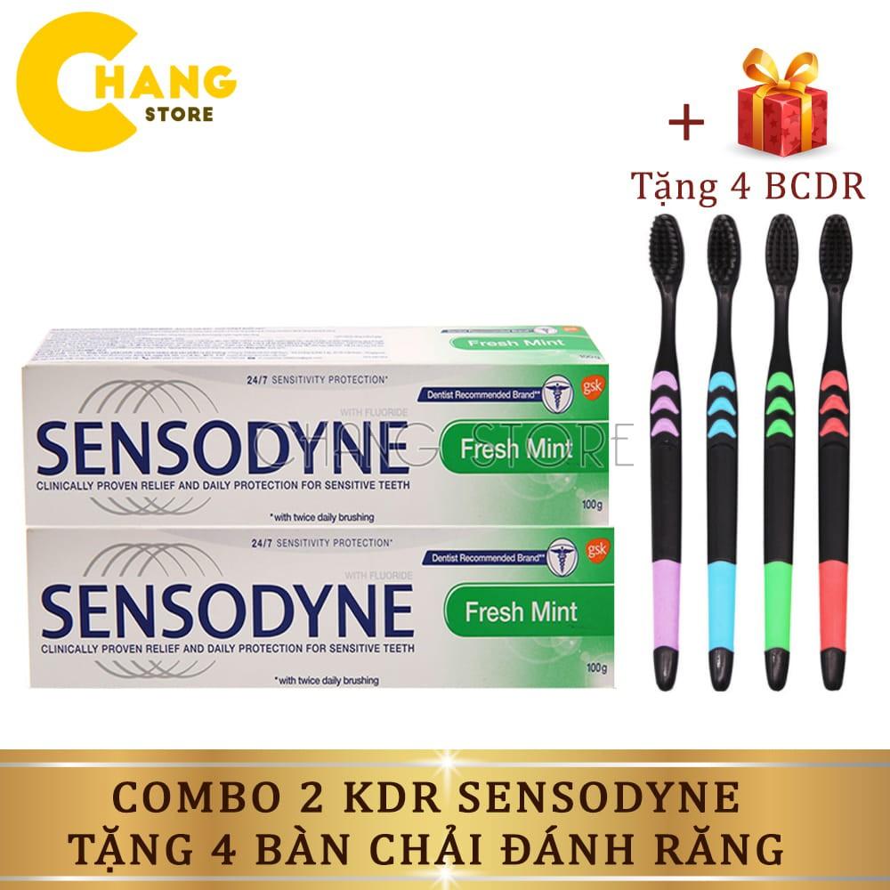 Combo 2 Kem đánh răng Thái Lan + tặng 4 bàn chải NaNo