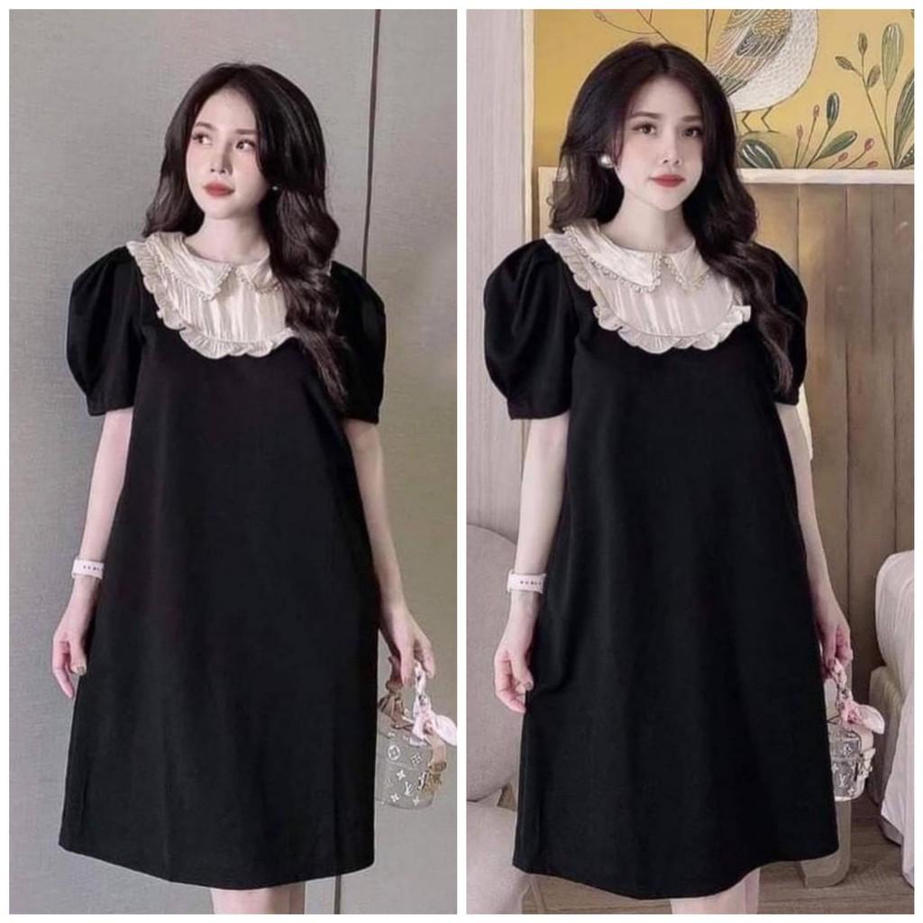 Đầm Bầu Váy Bầu cao cấp dáng Xuông Chất Lụa Hàn Mềm, siêu mát Thấm Mồ Hôi Tốt, Freesize từ 40 đến 70Kg VM6628