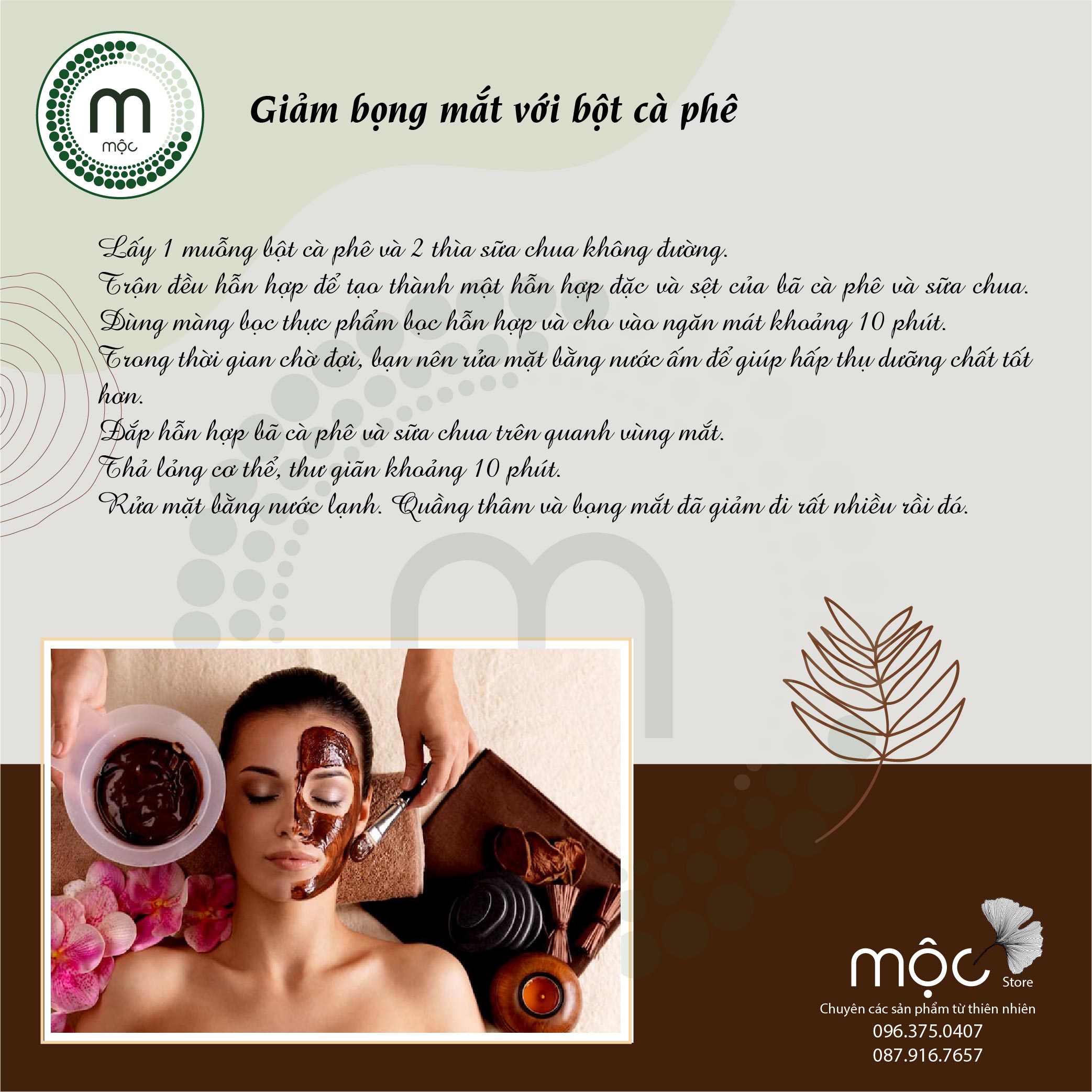 Bột đắp mặt Cà Phê Mịn săn chắc da nguyên chất 200ml